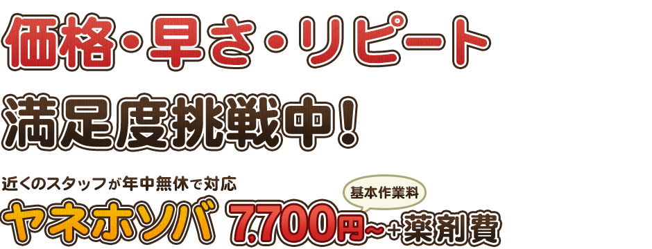 ヤネホソバ駆除 退治 発生源調査 7 700円 キッチン リビング ビルや商業施設などでの駆除作業に対応 作業費用 料金目安をご紹介 街の修理屋さん